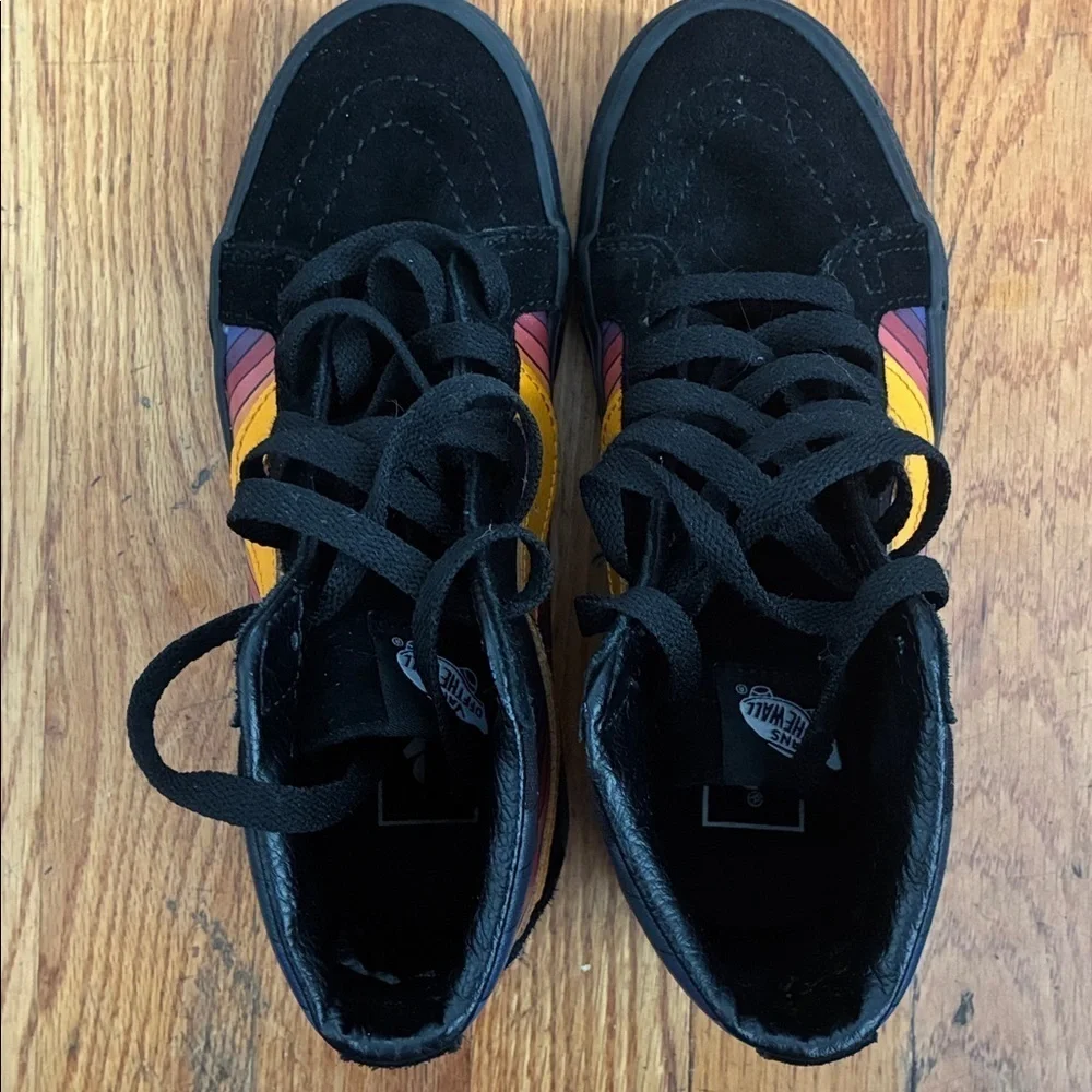 Vans black suede